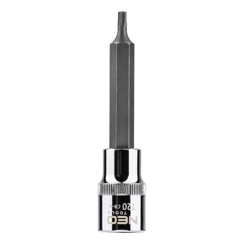 Końcówka Torx na nasadce 1/2", T20 x 100 mm Końcówka Torx na nasadce 1/2", T20 x 100 mm