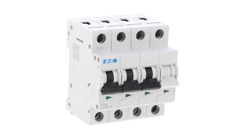Wyłącznik nadprądowy 3P+N C 3A 15kA AC FAZ-C3/3N 278965-17359