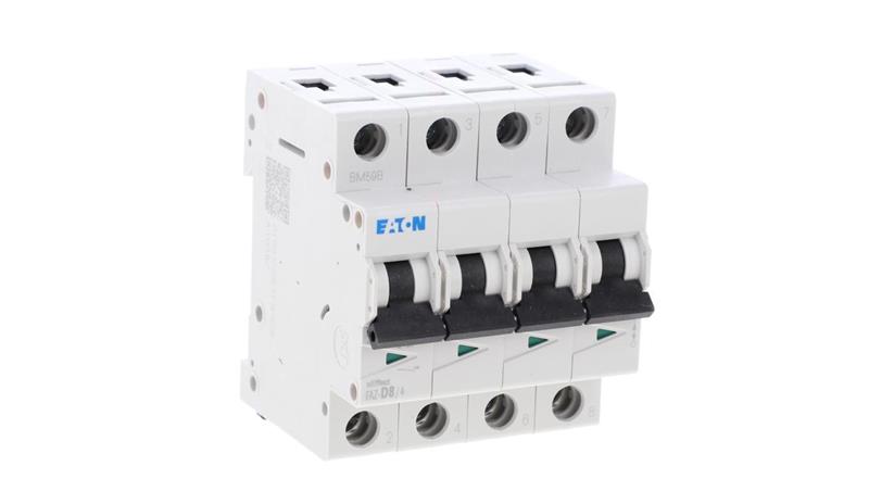 Wyłącznik nadprądowy 4P D 8A 15kA AC FAZ-D8/4 279079-18022 Wyłącznik nadprądowy 4P D 8A 15kA AC FAZ-D8/4 279079-18022