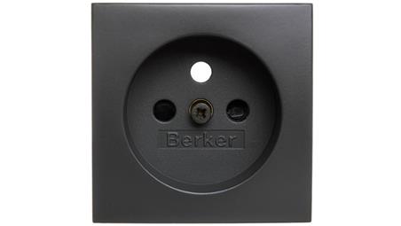 B.Kwadrat/B.3/B.7 Płytka czołowa gniazda z/u z przesłonami antracyt 3965768996-42059