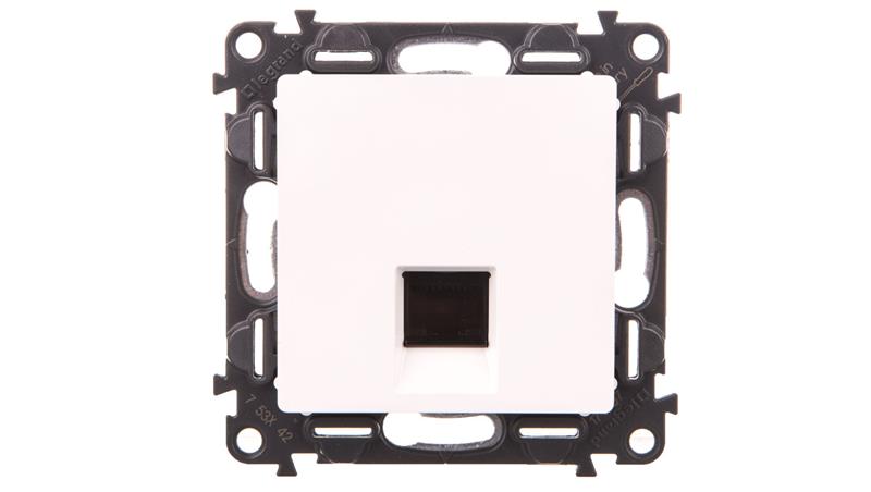 VALENA LIFE Gniazdo 1xRJ45 kat.6 UTP białe 753142-33995