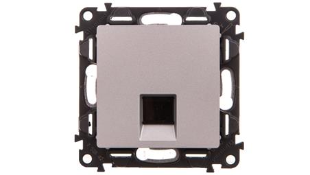 VALENA LIFE Gniazdo komputerowe 1xRJ45 UTP kat.6 aluminium 753342-34612