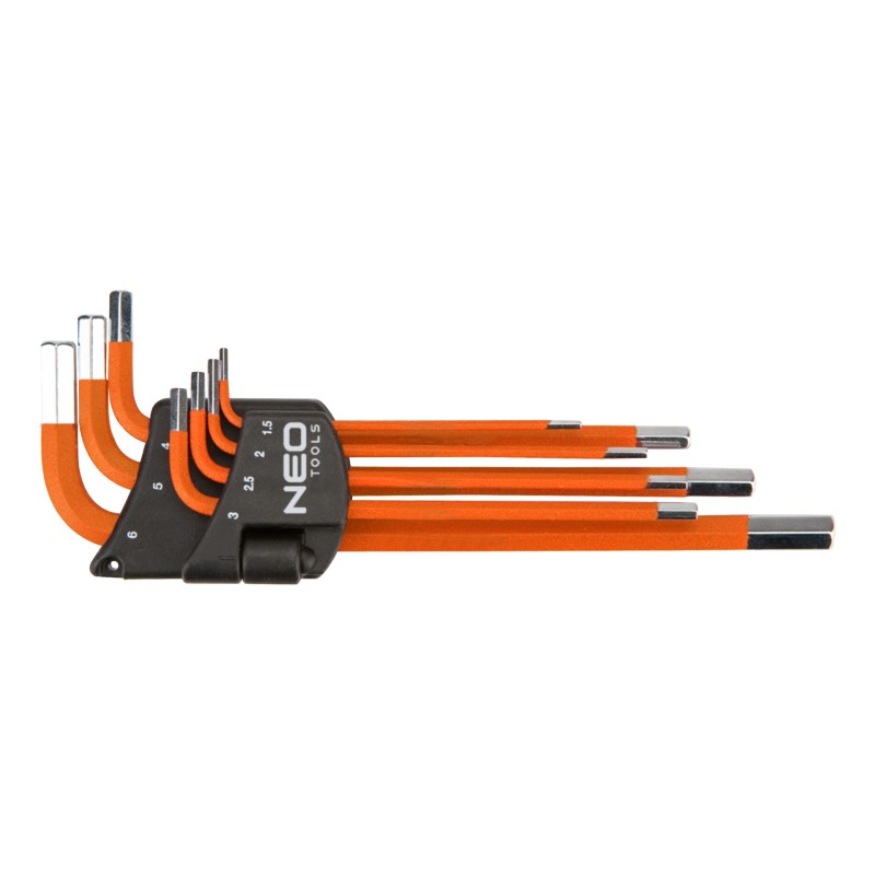Klucze sześciokątne 1.5-6 mm, zestaw 7 szt