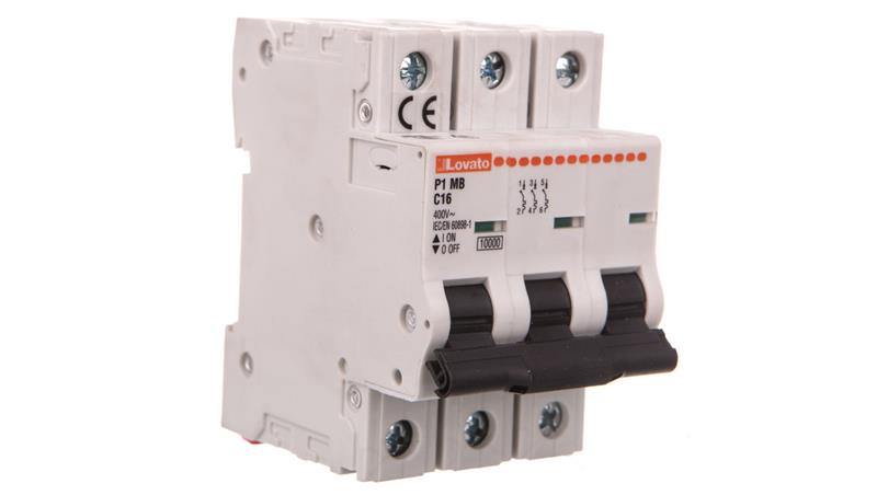 Wyłącznik nadprądowy 3P C 16A 10kA P1MB3PC16-17271