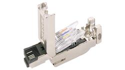 Wtyczka RJ45 2x2 kat.5 prosta w obudowie metalowej /50 szt./ 6GK1901-1BB10-2AE0-33619
