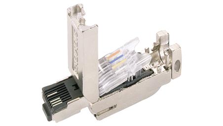 Wtyczka RJ45 2x2 kat.5 prosta w obudowie metalowej /50 szt./ 6GK1901-1BB10-2AE0-33619