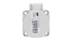Gniazdo tablicowe z uziemieniem IP54 szare 2P+Z 104-0GS-31819