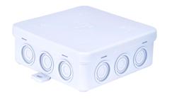 Puszka n/t hermetyczna z dławicą zintegrowaną 100x100x39mm IP54 biała N7 83007006-74674