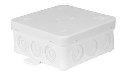 Puszka n/t hermetyczna z dławicą zintegrowaną 85x85x39mm IP54 biała N6 83006006-74683