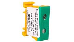 Blok rozdzielczy-odgałęźny 1-polowy AL/CU 2,5-35mm2 żółto-zielony montaż płaski i na szynę TH WLZ35P/35/z 48.537-64157