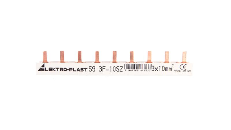 Szyna prądowa typu PIN 3P 10mm2 63A 9 pinów IZS10/3F/9 45.219-26563