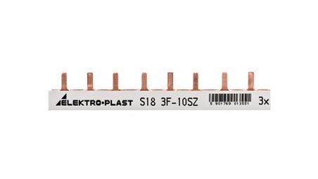 Szyna prądowa typu PIN 3P 10mm2 63A 18 pinów IZS10/3F/18 45.228-26542