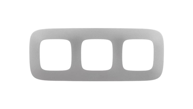 VALENA ALLURE Ramka potrójna aluminium 754393-37240