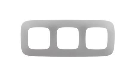 VALENA ALLURE Ramka potrójna aluminium 754393-37240