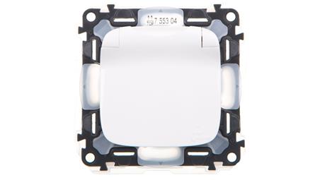 VALENA ALLURE Gniazdo pojedyncze z przesłonami IP44 755304-43545