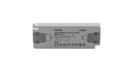 Zasilacz LED slim 12V DC 12W ZNS-12-12 LDX10000137-50603