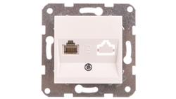 Karre Gniazdo Telefoniczne 1xrj11, Kolor Biały / 90967013-34105