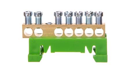 PE7 zielony 7x16mm2 listwa zaciskowa uziemiająca MAD0007G15-67625