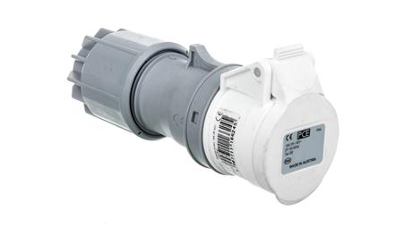 Gniazdo przenośne 16A 3P 42V białe IP44 TWIST 283-12v-31340