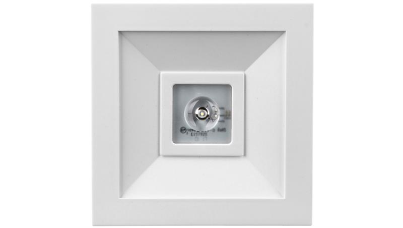 Oprawa awaryjna LOVATO N ECO LED 3W 390lm (opt. otwarta) 1h jednozadaniowa biała LVNO/3W/E/1/SE/AT/WH-57064
