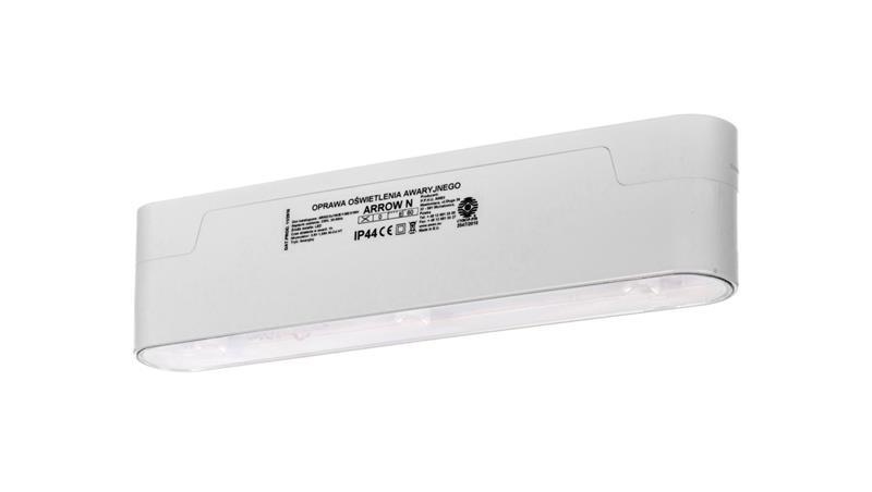 Oprawa awaryjna ARROW N ECO LED 3x1W (optyka do przestrzeni otwartych) 1h jednozadaniowa ARNO/3x1W/E/1/SE/X/WT-57179
