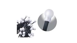 Lampki choinkowe kulki XMAS ZYK 12W 200LED 10m IP20 zimny biały D5GC03-50265