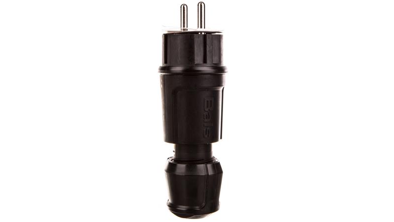 Wtyczka przenośna Uni-Schuko 16A 230V IP44 czarna Multi-Grip 7372-29080 Wtyczka przenośna Uni-Schuko 16A 230V IP44 czarna Multi-Grip 7372-29080