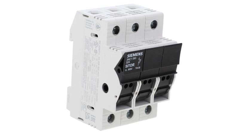 Rozłącznik bezpiecznikowy cylindryczny 3P 10x38mm 3NC1093-24212 Rozłącznik bezpiecznikowy cylindryczny 3P 10x38mm 3NC1093-24212