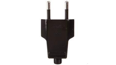 Wtyczka płaska 10A b/u 250V czarna WT-1001 (ZN-11 2,5A)-27538