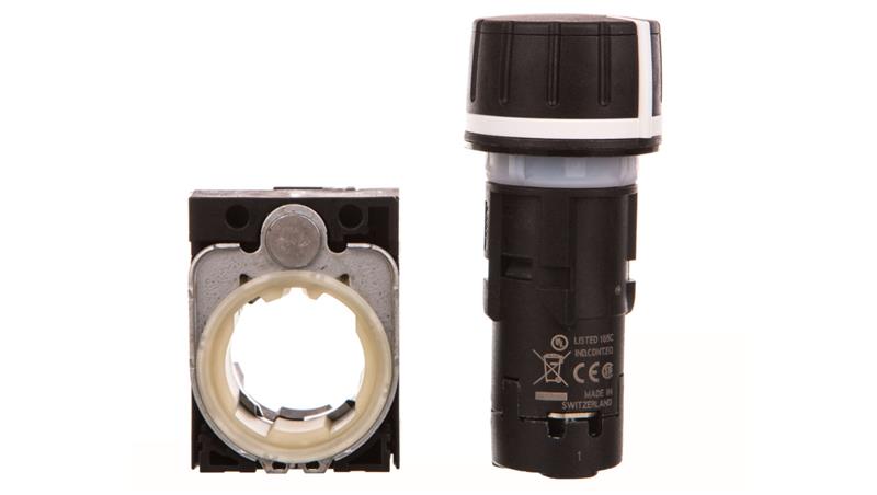 Potencjometr kompaktowy 22mm 10kOhm 1W IP69(K) tworzywo czarna gałka z uchwytem przył śrub SIRIUS ACT 3SU1200-2PS10-1AA0-15607