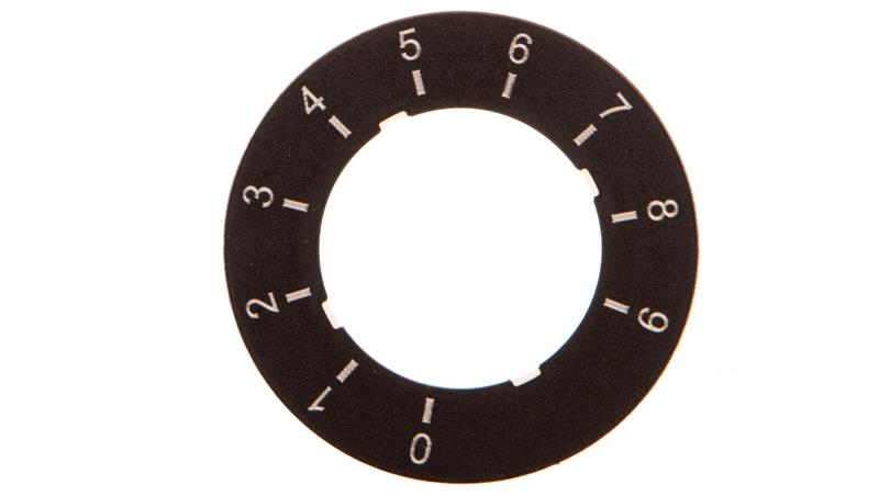 Etykieta do potencjometru 22mm skala 0 do 9 SIRIUS ACT 3SU1900-0BG16-0RT0-21906 Etykieta do potencjometru 22mm skala 0 do 9 SIRIUS ACT 3SU1900-0BG16-0RT0-21906