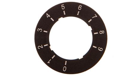 Etykieta do potencjometru 22mm skala 0 do 9 SIRIUS ACT 3SU1900-0BG16-0RT0-21906