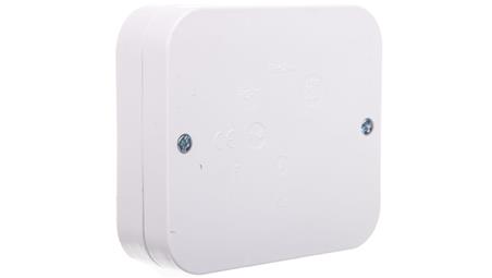 Puszka hermetyczna 5x2,5mm2 90x80x24 IP20 bez dławnic z wkładem biała POT-29754