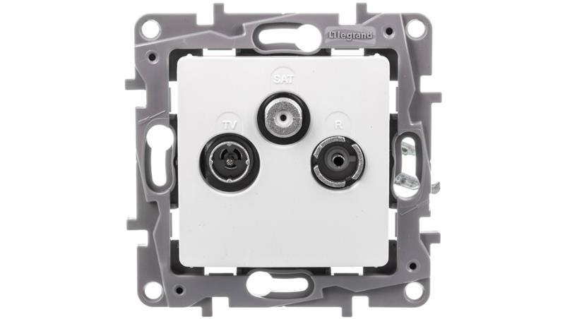 NILOE Gniazdo antenowe RTV-SAT zakończeniowe 10 dB białe 764565-71