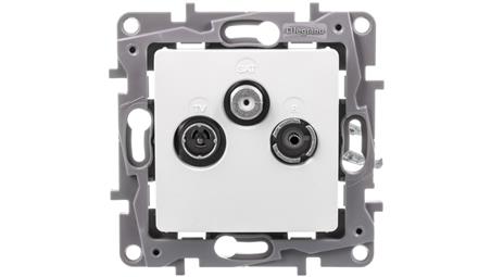 NILOE Gniazdo antenowe RTV-SAT zakończeniowe 10 dB białe 764565-71