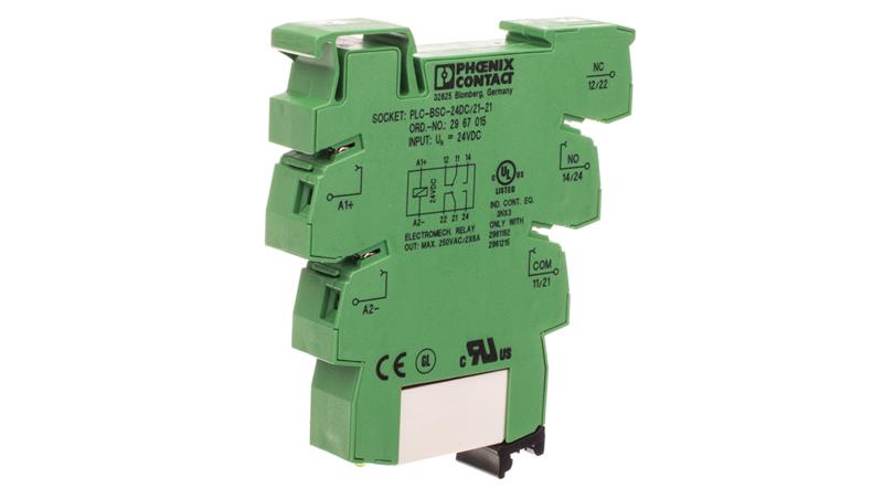 Moduł przekaźnikowy 2P 15A 24V DC PLC-RSC- 24DC/21-21 2967060-15658