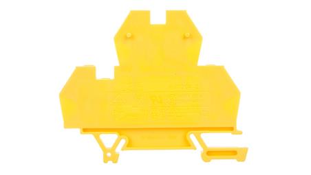 Złączka piętrowa 4-przewodowa 4mm2 żółta EURO 43550N-75264