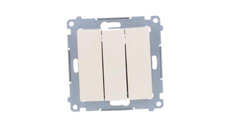 Simon 54 Łącznik potrójny, szybkozłącza, kremowy DW31.01/41-32233