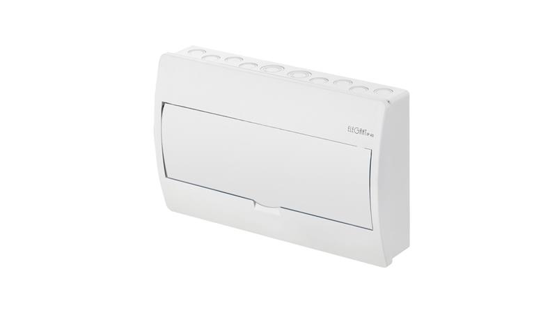 Rozdzielnica modułowa Elegant 1x12 natynkowa IP40 N+PE drzwi białe 2423-00-69049