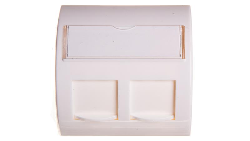 Adapter 45x45mm kątowy 2xRJ45 X-AKO-02-PK-B-42381 Adapter 45x45mm kątowy 2xRJ45 X-AKO-02-PK-B-42381