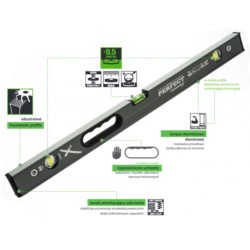 Poziomica 60cm POWERMAX z magnesem