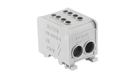Blok rozdzielczy 1-torowy (2x35mm2 2x35mm2) LZ1*35/35 mocowanie na TS 35, szary 84169002-65395