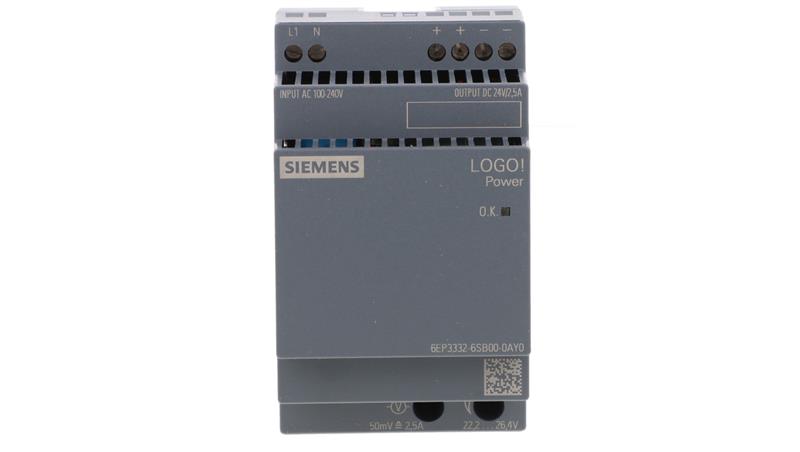 Zasilacz LOGO!POWER 24V 2,5A 6EP3332-6SB00-0AY0-10133