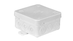 Puszka n/t hermetyczna z dławicą zintegrowaną 75x75x39mm IP54 biała N5 83005006-74661