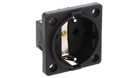 Gniazdo tablicowe P-NOVA+ czarne 16A 2P+Z SCHUKO 10584-0s-31735
