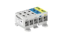 Złączka OTL35-5x kolor szary, niebieski, żółto-zielony 5x1xAl/Cu 2,5-35mm2 1000V AC / 1500V DC Zacisk uniwersalny MAA5035A10-647