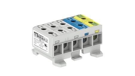 Złączka OTL35-5x kolor szary, niebieski, żółto-zielony 5x1xAl/Cu 2,5-35mm2 1000V AC / 1500V DC Zacisk uniwersalny MAA5035A10-647