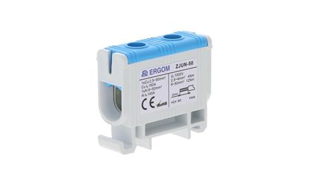 Złączka szynowa 1-torowa ZJUN-50/BL 50mm2 niebieska R34RR-07010002703-64738