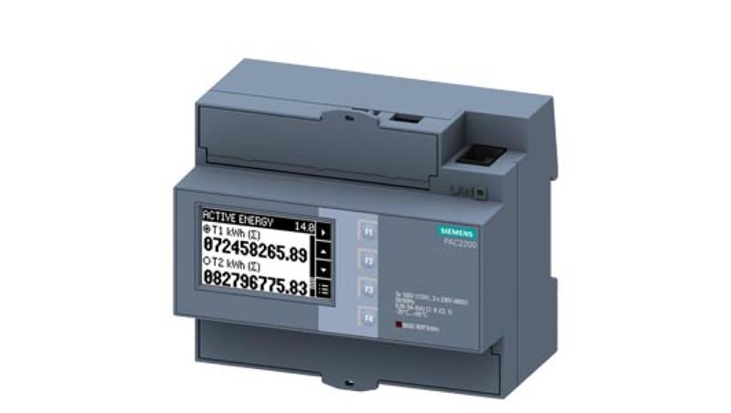 Miernik parametrów sieci PAC2200 x/1A x/5A licznik energii kl.1 MODBUS TCP/IP RJ45 Webserwer 1DI 1DO DIN 7KM2200-2EA30-1EA1-4350