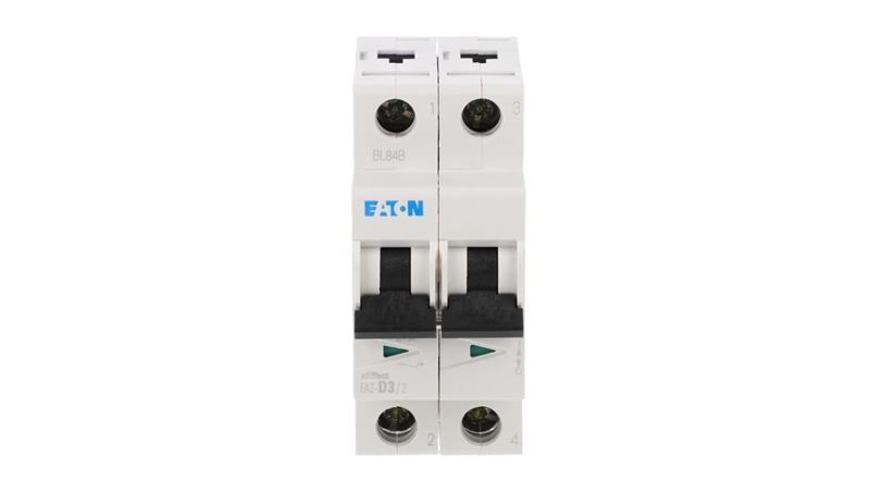 Wyłącznik nadprądowy 2P D 3A 15kA AC FAZ-D3/2 278773-17350 Wyłącznik nadprądowy 2P D 3A 15kA AC FAZ-D3/2 278773-17350